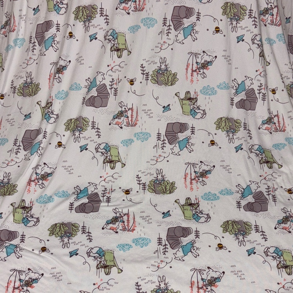 Beatrix potter Whimsical Forest bunny Friends stretch receiving blanket